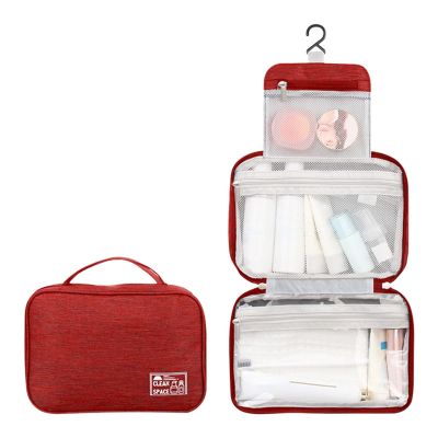 Gooddyiyukey Hanging Travel Toiletry Kit,10" X 6.5" Travel Makeup Bag,Large Capacity Portable Foldable Travel Bag for Toiletries,Water-Resistant Travel Cosmetic Bag,Travel Accessories