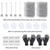 Piercing Needles Kit - Judero 66Pcs Piercing Kit Includes 50Pcs Ear Nose Piercing Needles 16G Hollow Needles 6Pcs Piercing Discs 6Pcs Clean Tools 4Pcs Gloves for Ear Nose Tragus Navel Nipple Lip Tongue Eyebrow Piercing Tools view 2