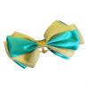 Jasmine Inspired Princess Hair Bow Teal Gold Bow/Alligator Clip/Genie Bow by Inspired Bows view 1