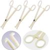 Piercing Clamps 25Pcs Piercing Forceps Septum Forceps Clamps Septum Slotted Disposable Piercing Clamps for Ear Nose Lip Navel Tongue Septum Belly Piercing Kit Piercing Tools view 1