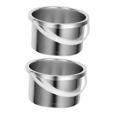 FOMIYES 2pcs Electric Wax Melt Warmer Inner Pot Aluminum Wax Pot Replacement for Hair Removal Waxing Bowl and Convenient Liner for Salon and Home Use