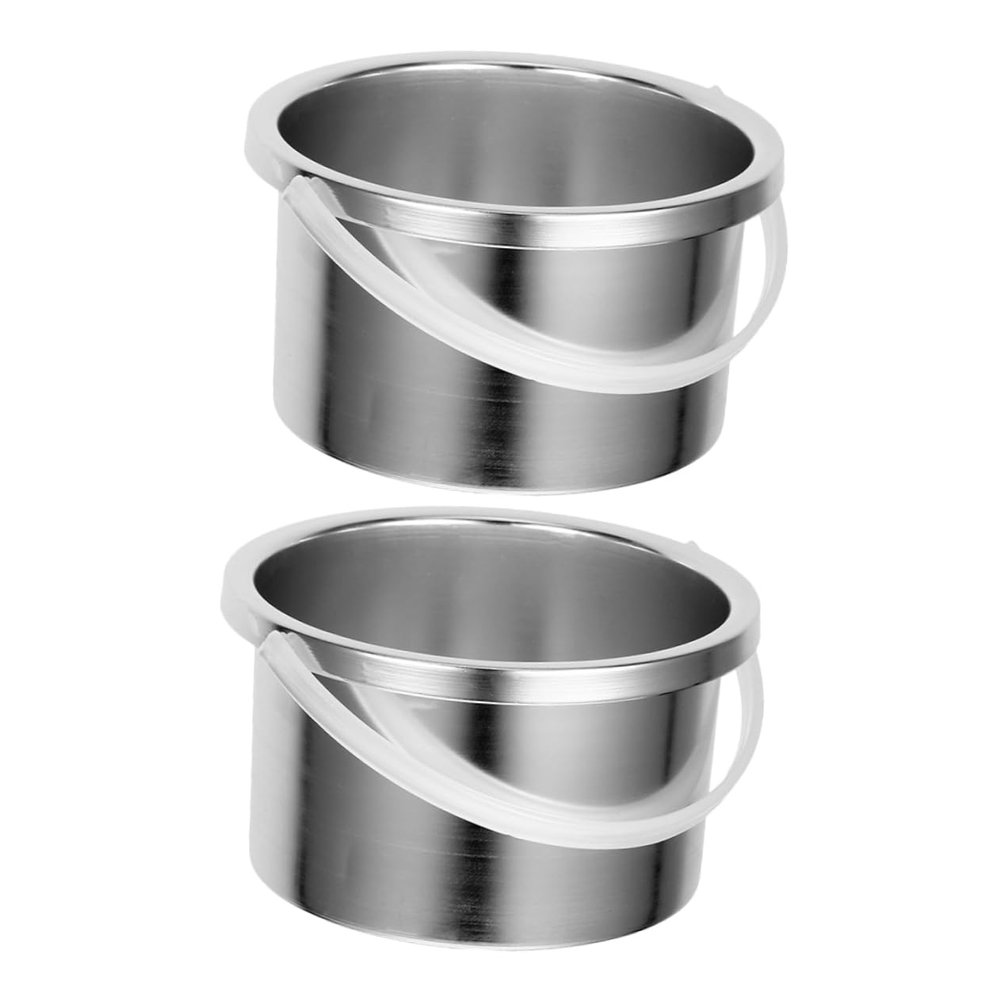 FOMIYES 2pcs Electric Wax Melt Warmer Inner Pot Aluminum Wax Pot Replacement for Hair Removal Waxing Bowl and Convenient Liner for Salon and Home Use