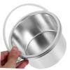 FOMIYES 2pcs Electric Wax Melt Warmer Inner Pot Aluminum Wax Pot Replacement for Hair Removal Waxing Bowl and Convenient Liner for Salon and Home Use view 3