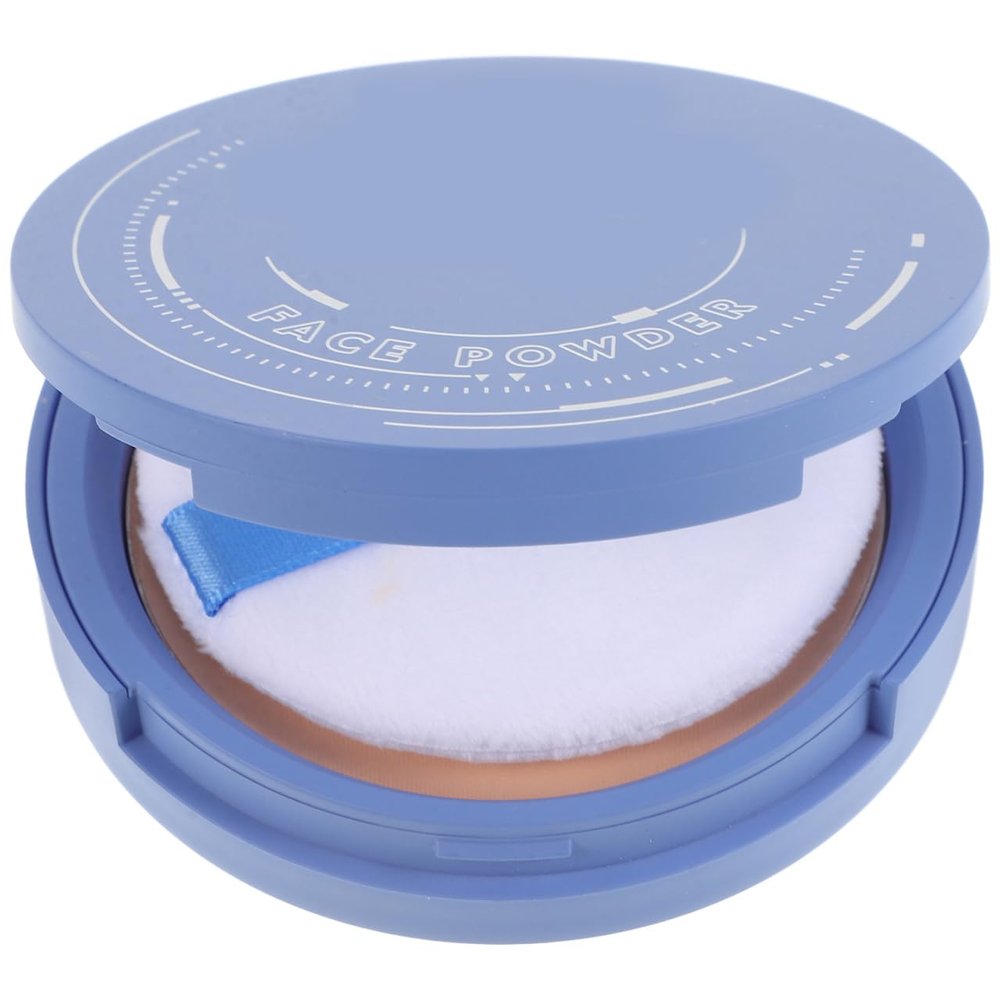 FOMIYES Matte Pressed Foundation Powder Compact - Waterproof Dry and Wet Powder Cake for Natural Coverage Oil Control Touch up Makeup Lightweight Face Compact for All-Day Wear