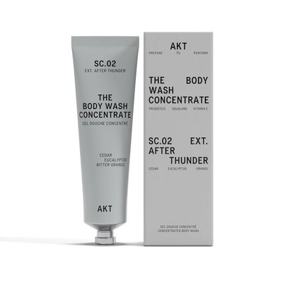 AKT The Body Wash Concentrate 3.4 Fl Oz, Natural Shower Gel with Skin-Balancing Prebiotics, Body Wash Women & Men, with Olive Squalane & Vitamin E, Sc.02 After Thunder, All Genders