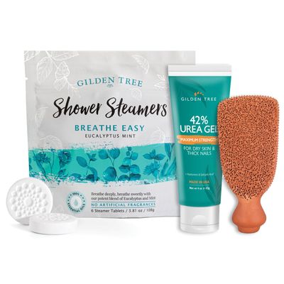 42% Urea Gel + Scrubber + Shower Steamers Bundle
