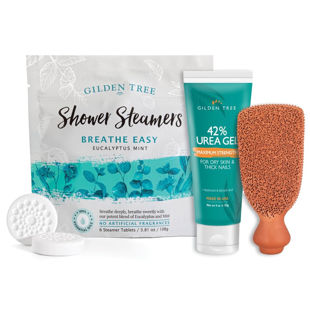 42% Urea Gel + Scrubber + Shower Steamers Bundle