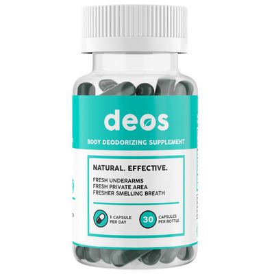 DEOS Internal Deodorant Supplement [Natural Odor Control] Capsules 30 Pcs