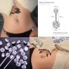 judero Belly Piercing Kit 16Pcs Belly Button Piercing Kit Includes 2Pcs 14G Belly Button Rings 1Piercing Clamp 4Piercing Kits 4Clean Pad 2Piercing Discs 1Marker Pen 2Gloves Piercing Supplies view 4