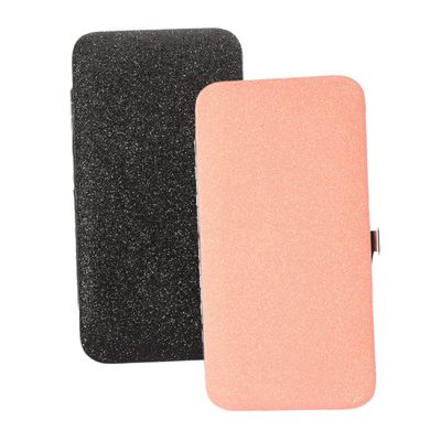 PAMINGONO 2pcs Eyelash Tweezers Case Portable Tweezer Storage Holder for Eyelash Grafting Tools Durable Pouch Pink Black Efficient Organizer for Extensions