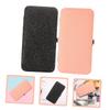 PAMINGONO 2pcs Eyelash Tweezers Case Portable Tweezer Storage Holder for Eyelash Grafting Tools Durable Pouch Pink Black Efficient Organizer for Extensions view 3