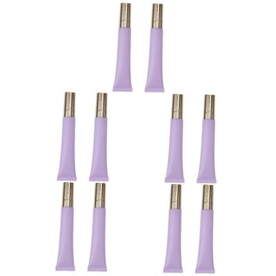 TOVINANNA 5sets Empty Eye Cream Squeeze Tube Refillable Cream Tube Essential Oil Dispenser Makeup Applicator Portable Beauty Product Storage 2pcs*5