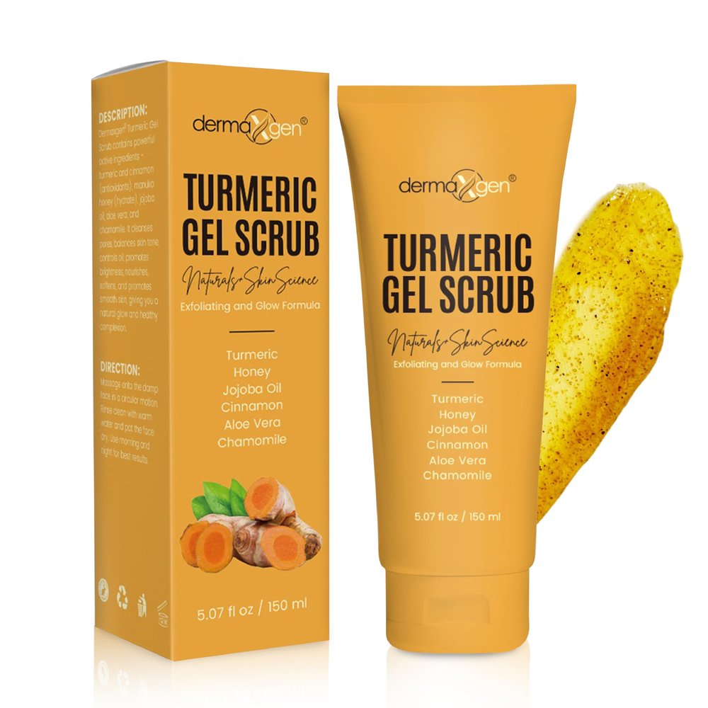 Turmeric Gel Scrub  Exfoliate, Brighten, and Refresh Your Skin with Turmeric. Achieve a Smooth, Radiant Complexion by Removing Dead Skin Cells and Impurities for a Natural Glow