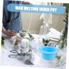 Hemoton 3pcs Wax Melting Bowl Silicone Hair Removal Wax Warmer Inner Pot for Home Salon Use Compact Design for Easy Storage Non- Material Waxing Supplies view 3