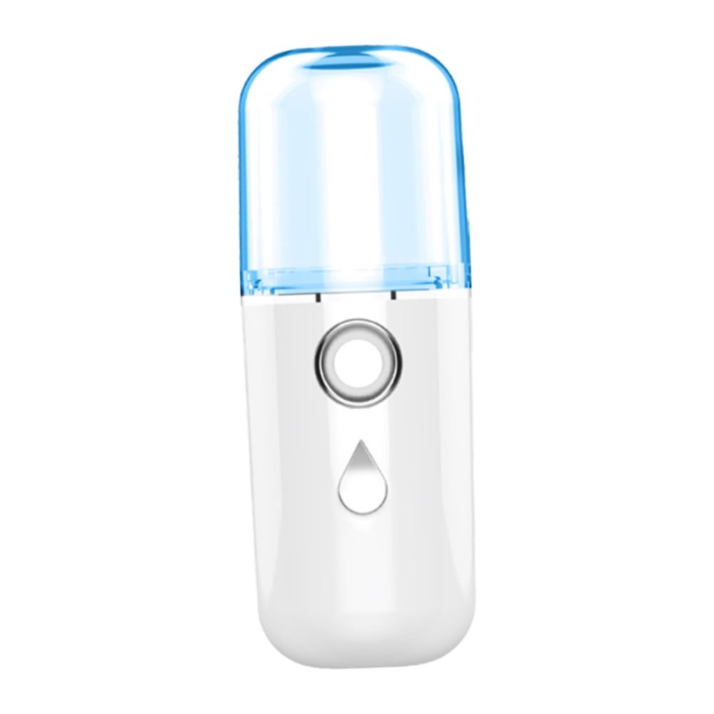 FRCOLOR USB Charged Mini Handheld Humidifier Portable Replenishment Instrument for Women Lightweight Face Mist Sprayer for Travel and Daily Random Style