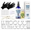 BodyJ4You 36PC Piercing Kit Aftercare Spray Keloid Bump Removal Piercing Hole Cleaner  Surgical Steel Jewelry, Tools, and Natural Saline Wound Wash view 1