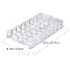 SOESFOUFU Acrylic Makeup Compact Organizer with Design for Easy Visibility Double-row Display Rack for Lipstick Powder and Beauty Products Vanity and Store Use view 2