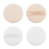 4 Pcs Powder Puffs for Makeup Face Powder Puff for Loose Powder Body Powder Puffs Soft Powder Puff for Foundation Washable Velour Puff with Ribbon Powder Pads Round Makeup Sponge (White + Skincolor) view 1