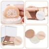 4 Pcs Powder Puffs for Makeup Face Powder Puff for Loose Powder Body Powder Puffs Soft Powder Puff for Foundation Washable Velour Puff with Ribbon Powder Pads Round Makeup Sponge (White + Skincolor) view 3