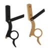 NOLITOY 2pcs Manual Beard Shaver Professional Finger Razor for Men Lightweight and Portable Design for Easy Grooming for Beard Eyebrows Hair view 1