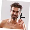 NOLITOY 2pcs Manual Beard Shaver Professional Finger Razor for Men Lightweight and Portable Design for Easy Grooming for Beard Eyebrows Hair view 3