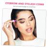 Baluue 6pcs Folding Eyebrow and Eyelash Combs Portable Dual-Sided Brow Brush and Lash Separator for Professional Makeup and Personal Use Random Colors view 2