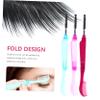 Baluue 6pcs Folding Eyebrow and Eyelash Combs Portable Dual-Sided Brow Brush and Lash Separator for Professional Makeup and Personal Use Random Colors view 4