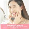 NOLITOY Makeup for Powder 3pcs Loose Powder Puff Oval Edges Ideal for Face Makeup Blending Hydrating Skin-friendly Washable view 4