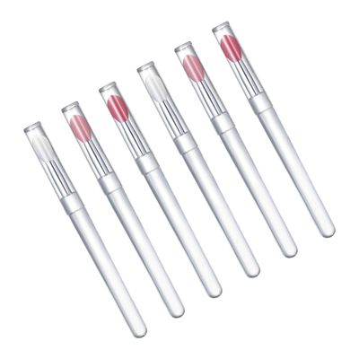 HAPINARY 6pcs Silicone Makeup Lip Brush Applicator Wand Lipstick Brush for Makeup Lovers