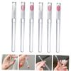 HAPINARY 6pcs Silicone Makeup Lip Brush Applicator Wand Lipstick Brush for Makeup Lovers view 2