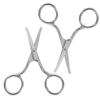 Baluue 4pcs Facial Hair Removal Scissors Women Eyebrow and Nose Hair Trimmer Precision Stainless Steel Scissor view 1