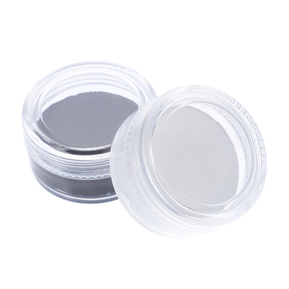 NOLITOY 2pcs Black White Face Paint for Halloween Special Effects Makeup Wax for Clown Zombie and Skeleton Cosplay for Adults