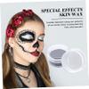 NOLITOY 2pcs Black White Face Paint for Halloween Special Effects Makeup Wax for Clown Zombie and Skeleton Cosplay for Adults view 2