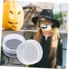 NOLITOY 2pcs Black White Face Paint for Halloween Special Effects Makeup Wax for Clown Zombie and Skeleton Cosplay for Adults view 3