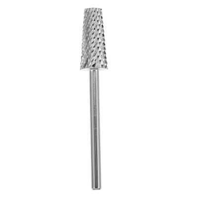 Nail Drill Bit 2.35mm Shaft Cone Tungsten Steel for Fingernails