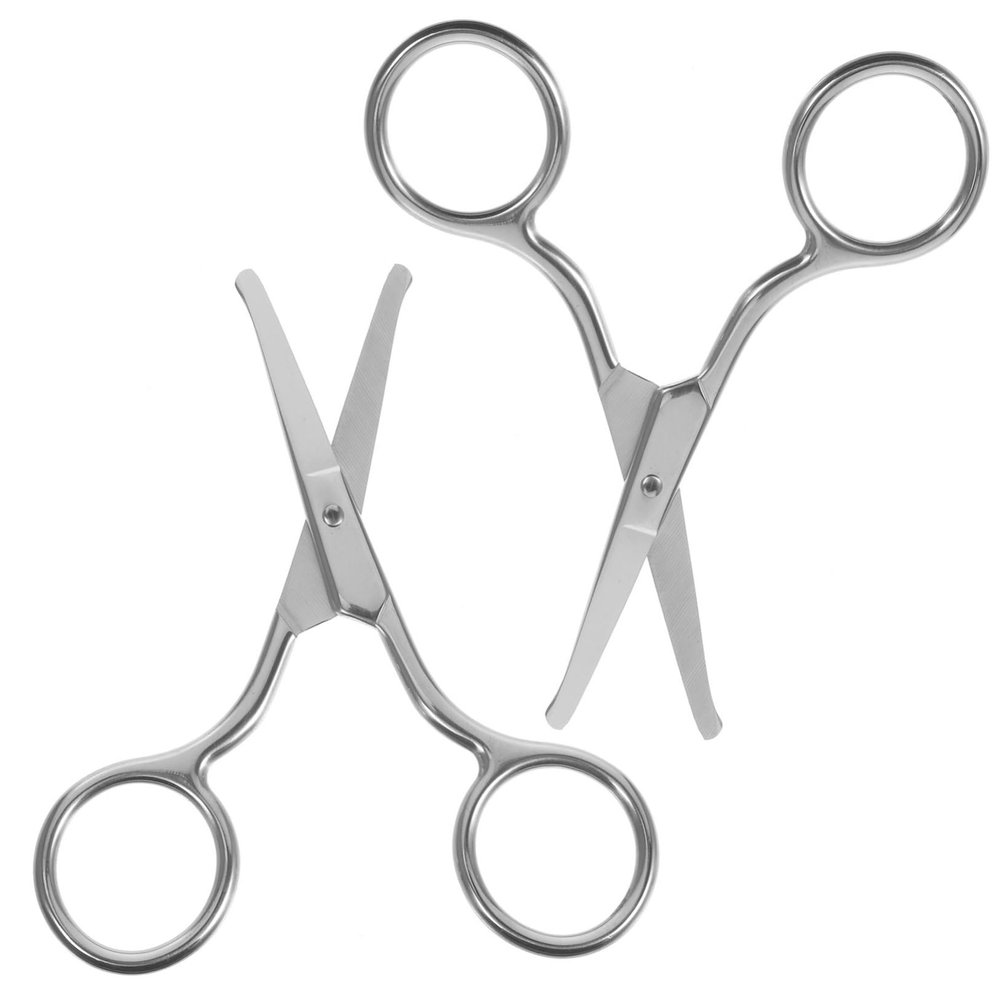 Baluue 10pcs Nose Hair Removal Scissors Eyebrow Razor for Women Beauty Scissors