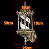 JKSVTF Led Barbers Pole Black White Stripes Illuminating Rotating Outdoor Waterproof Barber Shop Salon Sign Light Traditional Retro Waterproof Palace Wall Lamp view 4