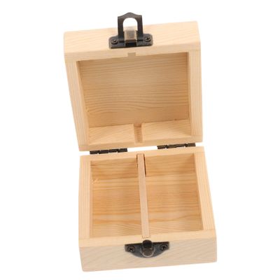 Baluue Wooden Essential Oil Storage Box with Two Compartments for Bottles Durable Aromatherapy Organizer for Home Office Keeps Essential Oils Neat and Accessible