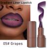 BAISEN DIARY 2-in-1 Gradient Lip Liner and Lipstick Lip Combo Set - Achieve Flawless Contour and Gradual Ombre Effect with Easy-to-Use Crayon Form and Cone Tip (05# Grapes, 1 Count (Pack of 1)) view 2