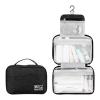 KELINFONG Hanging Travel Toiletry Bag for Men,10" X 6.5" Makeup Bag Organizer,Large Capacity Portable Foldable Toiletries Travel Bag with Compartment,Waterproof Travel Cosmetic Bag,Travel Accessories view 1