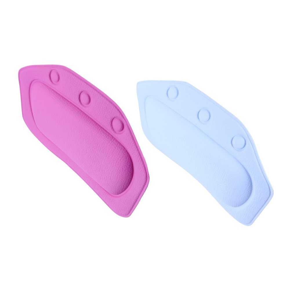 NOLITOY 2pcs Non-Slip Bathtub Pillow for Head and Neck Support Soft PVC Foam Bath Cushion with Strong Suction Cups for Spa Relaxation and Comfort