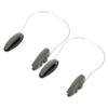 2Pcs Hair Dyeing Ear Covers with Lanyard, Black Rubber Protectors view 1