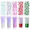 Face Body Glitter, Hair Glitter Sparkles Chunky Face Glitter Gel for Girls Makeup Singer Concerts Mermaid Festival Sequins Face Paint (White+Silver+Pink+Red+Green) view 1