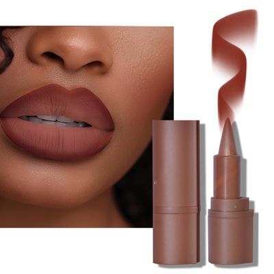BAISEN DIARY 2-in-1 Gradient Lip Liner and Lipstick Lip Combo Set - Achieve Flawless Contour and Gradual Ombre Effect with Easy-to-Use Crayon Form and Cone Tip (02# Dusk, 1 Count (Pack of 1))