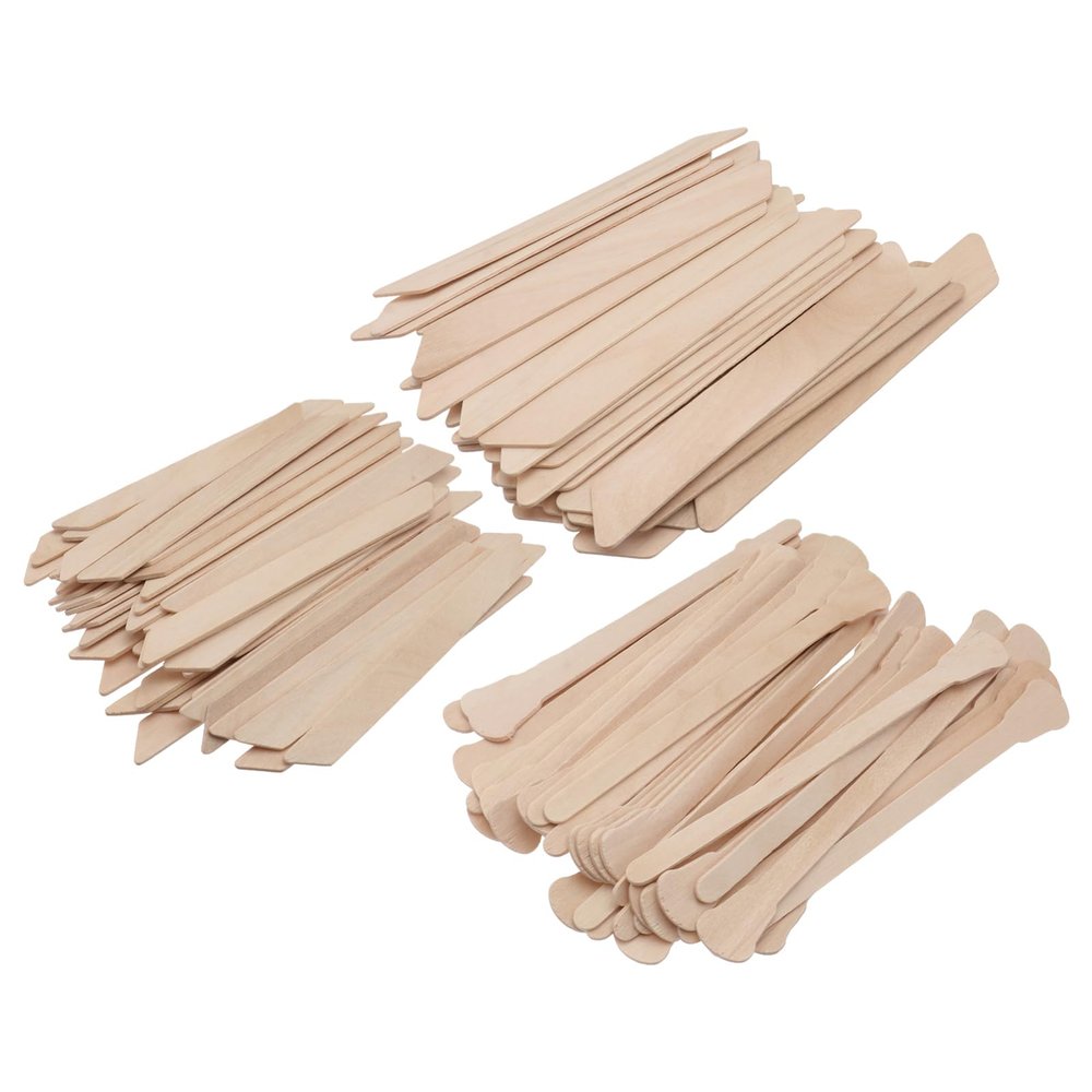 FOMIYES 150pcs Wax Applicator Sticks for Hair Removal Smooth Wooden Waxing Tools for Body and Facial Use for Salon and Home Waxing Uniform Application for Legs Arms and Bikini Area