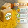 AMVital Turmeric Soap Bar for Face & Body  Handmade Natural Cleanser, Gentle Herbal Skincare for All Skin Types, Face Wash & Body Soap (Pack of 3) view 4