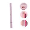 MERRYHAPY 1pc Double-headed Makeup Brush Versatile Portable Cosmetic Tool for Lip and Concealer Application Pink Aluminum Handle Soft Fibers for Effortless Blending and Stunning Looks view 4
