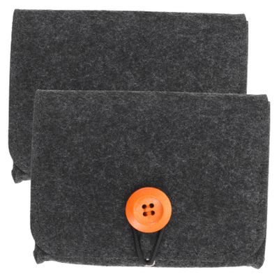 Baluue 2pcs Essential Oil Storage Bag Durable Felt Organizer for Aromatherapy Bottles Portable Carrying Pouch for Small Items for Home Travel and Office Use