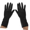 Anneome 5pairs Hair Salon Gloves Black Latex Gloves Non-slip Hair Dye Barber Shampoo Cleaning Home Use view 3