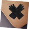 Anneome 5pairs Hair Salon Gloves Black Latex Gloves Non-slip Hair Dye Barber Shampoo Cleaning Home Use view 4